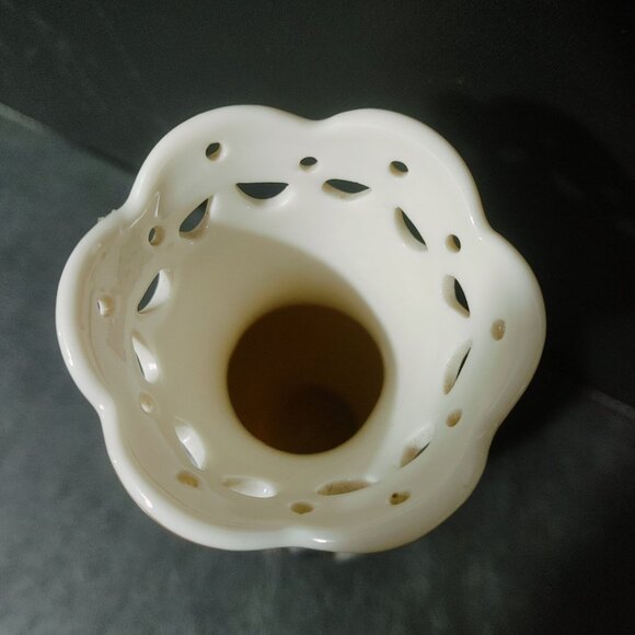 Thomas Kinkade The Lights Of Liberty Vase By Avon China Christmas Scene - Picture 4 of 7